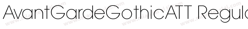 AvantGardeGothicATT Regular字体转换